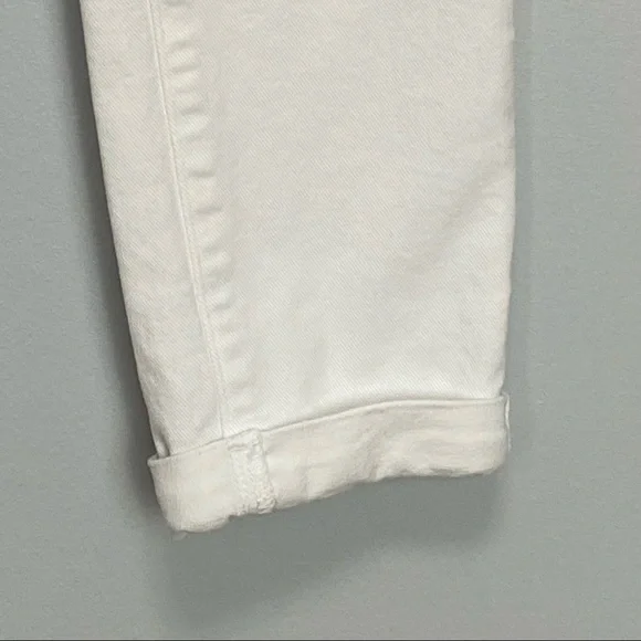 Paige Skyline Crop Skinny Jeans Optic White 26 - Picture 6 of 13